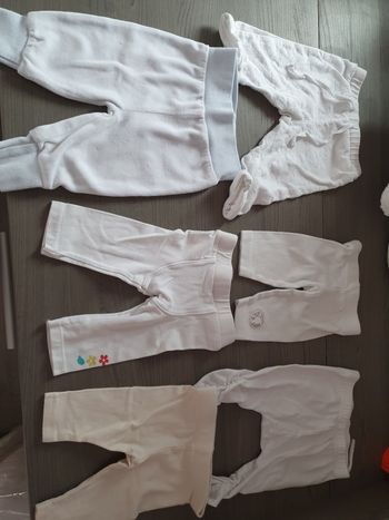 Lot de 6 pantalons blancs