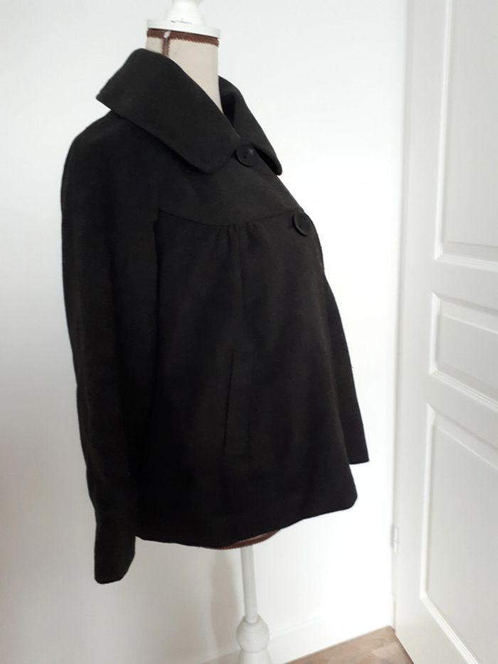 Etat neuf veste paletot gris foncé taille S (36-38) - photo numéro 7
