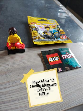 Lego série 12 minifig lifeguard col12-7 neuf