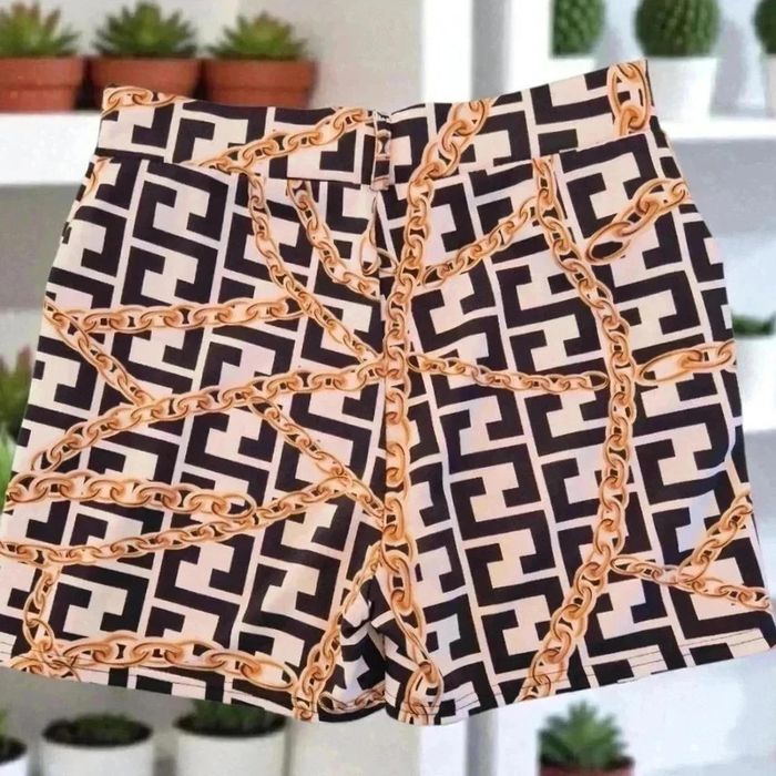 Short 2 poches 🌹S/M 🌹beige noir - photo numéro 2