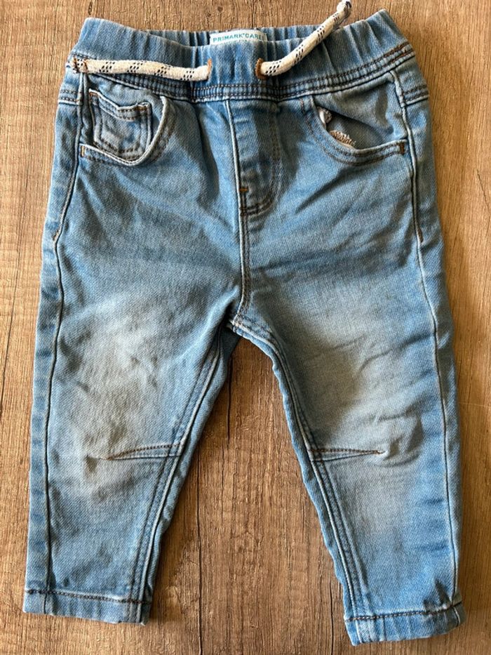 Ensemble jean pull léger manches longues 9 mois - photo numéro 2