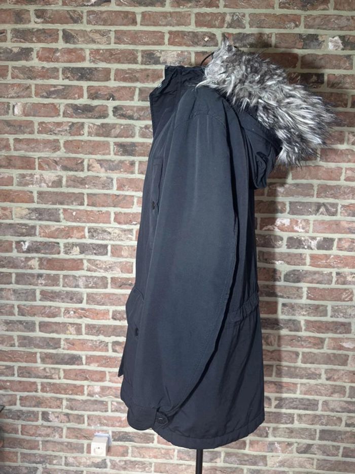 Parka noire H&M Taille S , à capuche à fourrure détachable - photo numéro 16