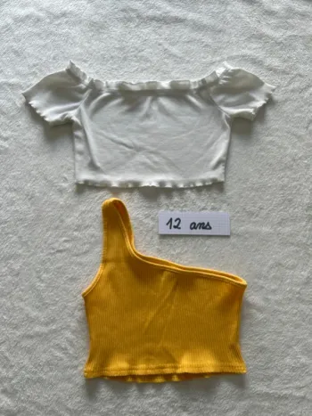 Lot de 2 crop top