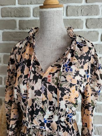 Robe longue et fluide imprimée fleurie Pimkie - Bohème et romantique