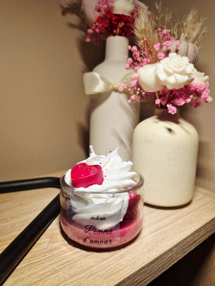 Bougies gourmandes 160g cookie chocolat et pomme d'amour - photo numéro 8