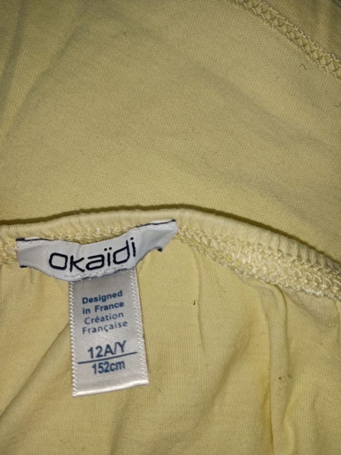 Débardeur Okaïdi fille taille 12 ans en bon état - photo numéro 4