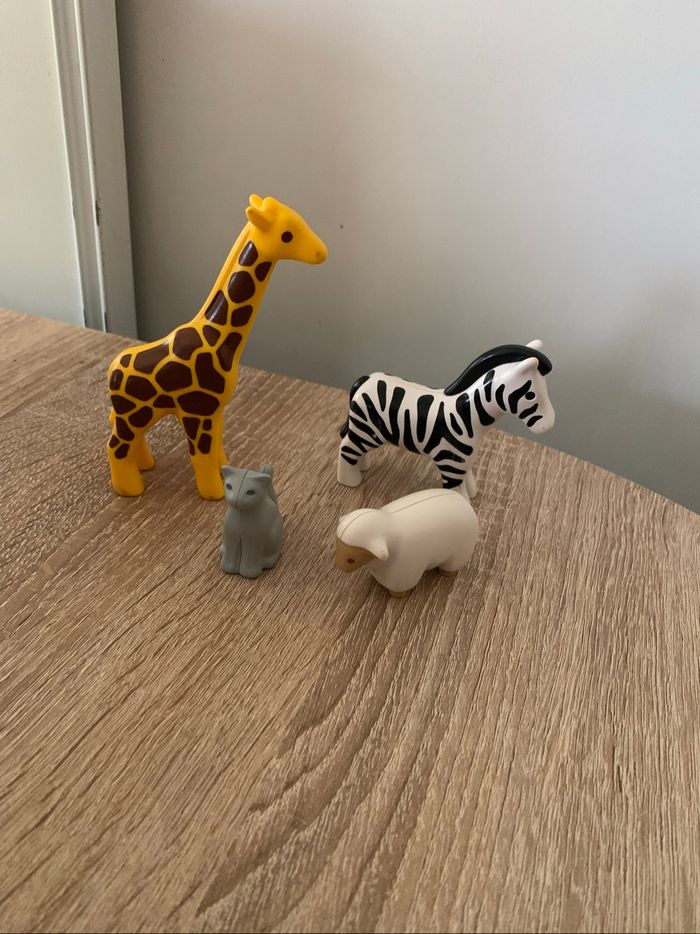4 animaux Playmobil 1 2 3