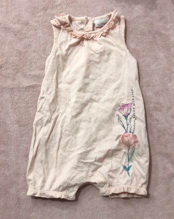 Combi short bébé fille