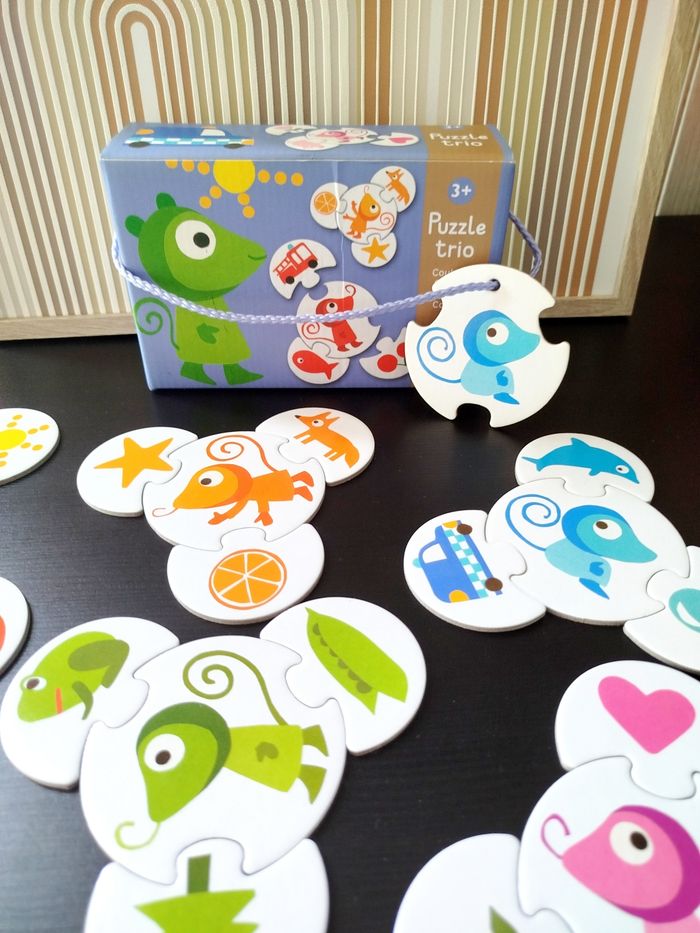 Djeco Puzzles Trio Les couleurs