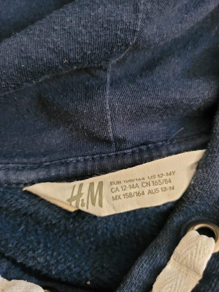 Sweat à capuches garçon - Bleu marine - H&M - photo numéro 2