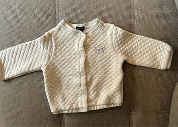 Gilet molettoné blanc