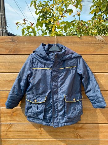 Manteau blouson garçon sergent major bleu 5 ans hiver