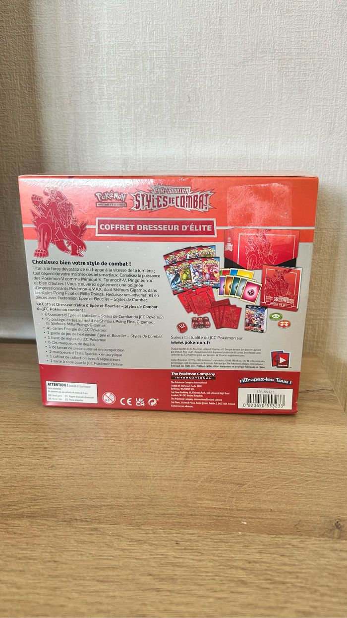 Pokémon Etb Eb05 Style de combat Rouge + Plexi - photo numéro 3