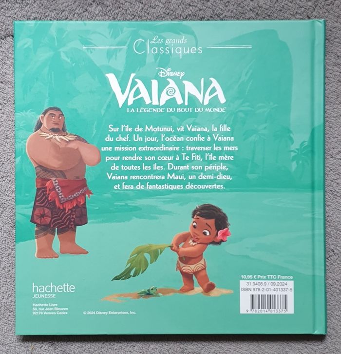 Album illustré "Vaïana, La Légende du bout du Monde" (Dès 4 ans) / Les Grands Classiques Disney - photo numéro 2