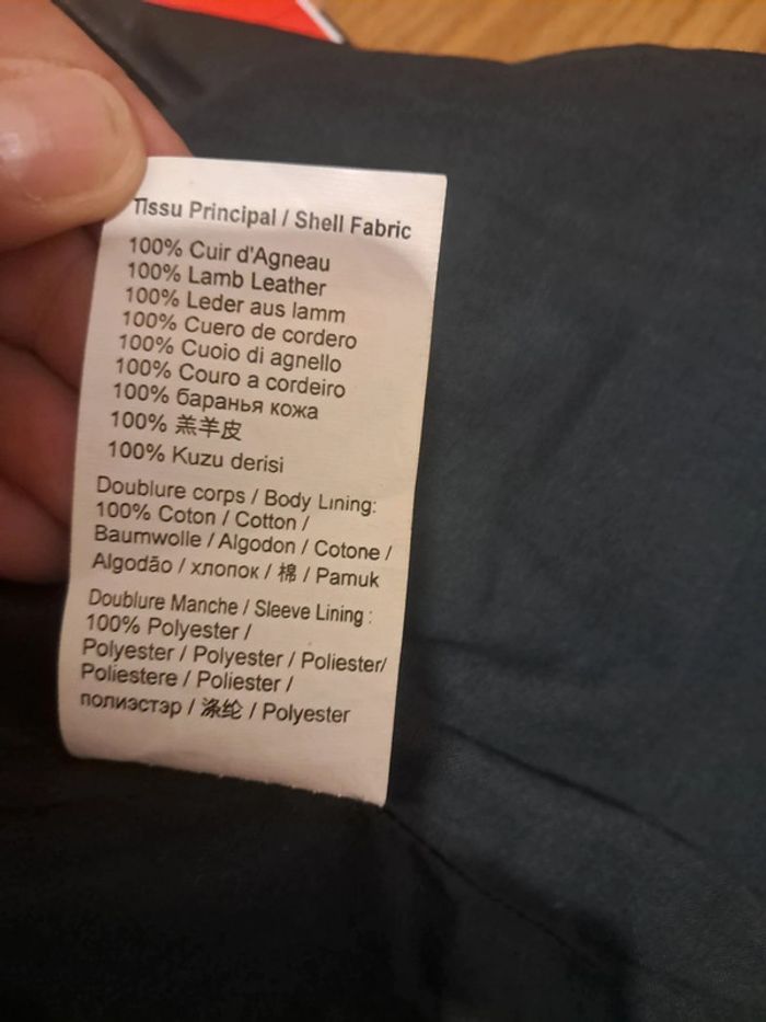 I code veste en cuir d'agneau T.40 - photo numéro 11