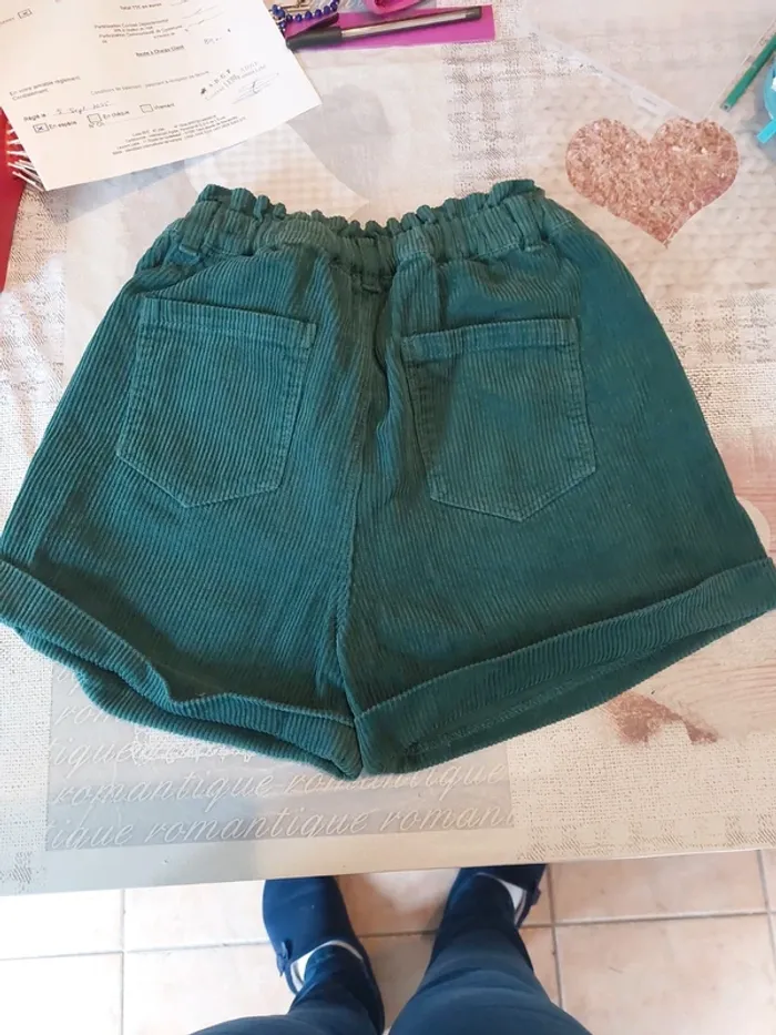Short en velours neuf Vertbaudet 10A - photo numéro 6