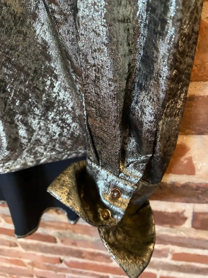 Chemise cache-coeur dorée - photo numéro 3