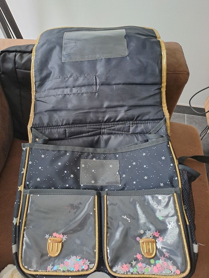 Cartable + trousses 2 compartiments - photo numéro 2