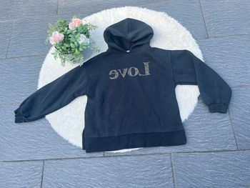 Sweat à capuche love 11/12 ans