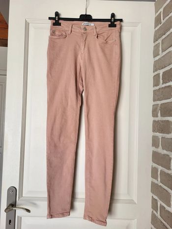 Jean slim Zara rose pastel printanier