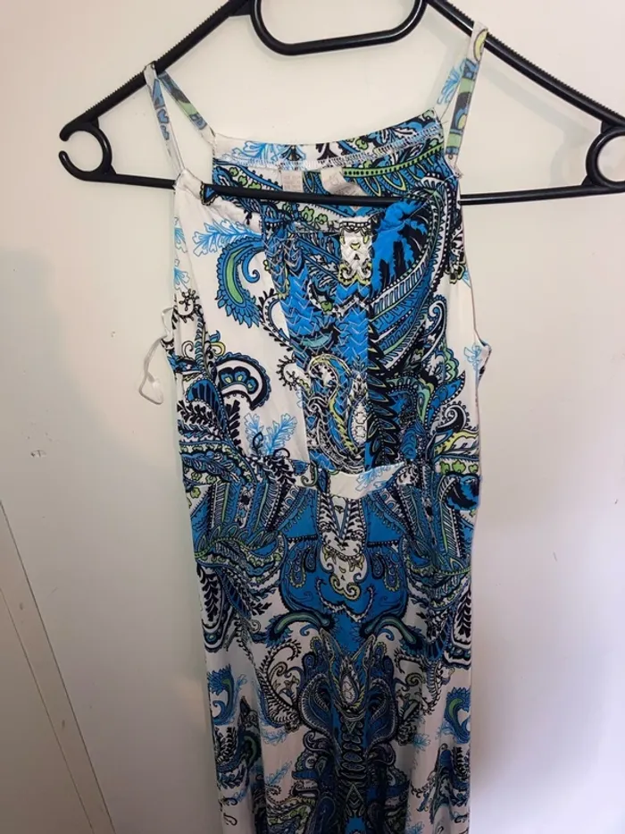 Robe bohème chic bleu - photo numéro 2