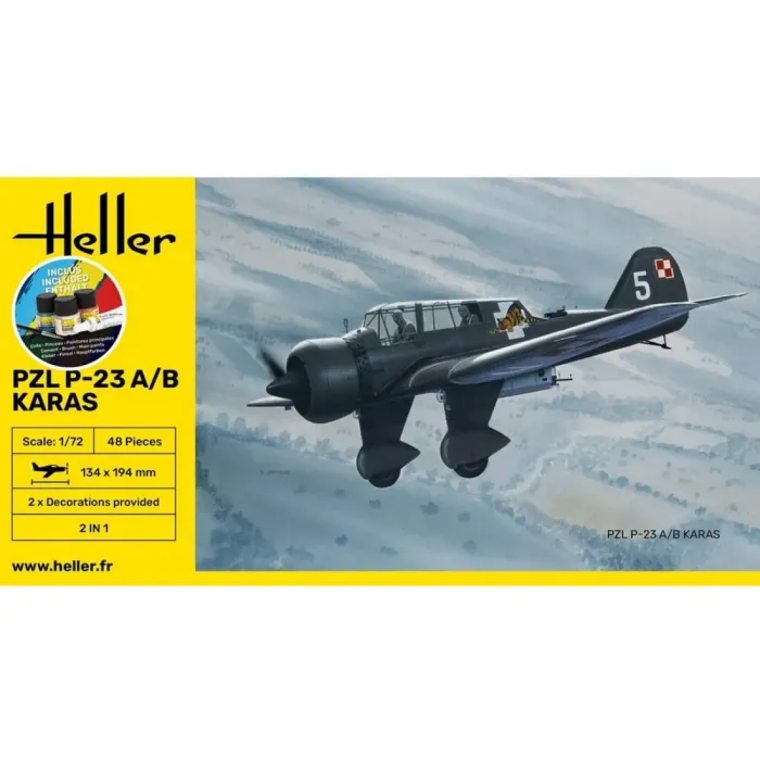 HELLER 56247 maquette starter kit PZL 23 Karas échelle 1/72 - photo numéro 1