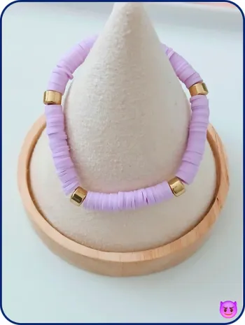 Bracelet en perles heishi coloré tendance chic