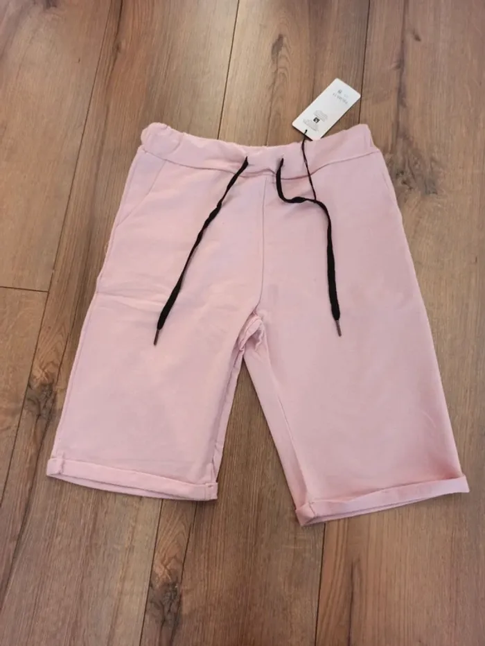 Short en coton et elasthane rose homme M