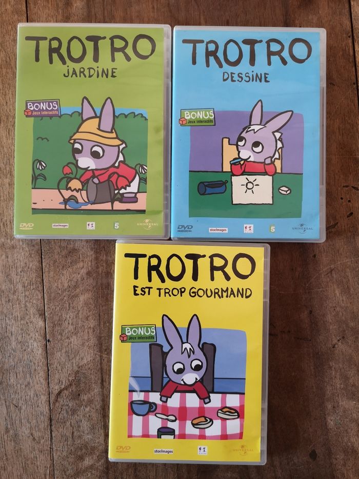 Lot de 3 dvd trottro