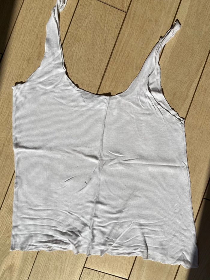 Débardeur blanc côtelé basique – parfait été / layering - Pull & Bear - photo numéro 5