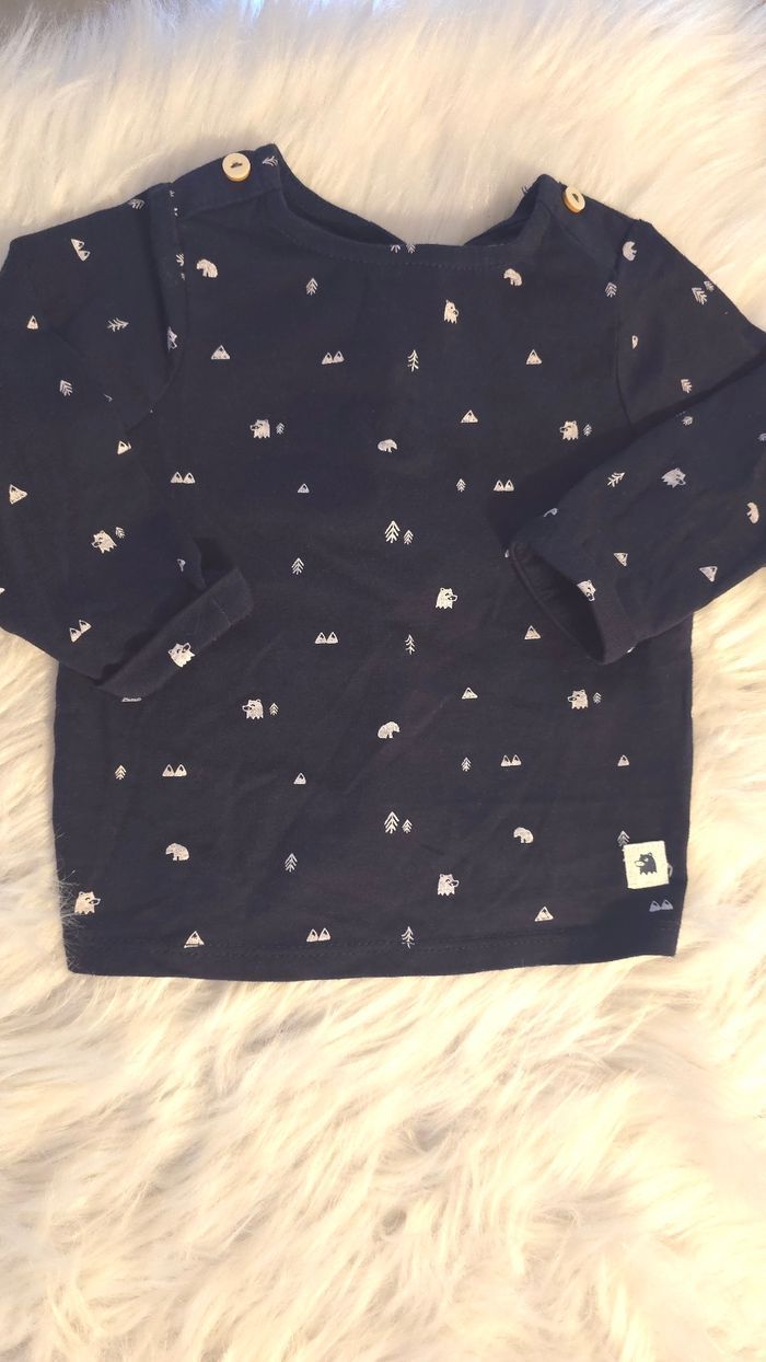 (Neufs non portés) 😍🥰💙superbe  ensemble teeshirt et pantalon 9mois garçon 💙🥰😍 - photo numéro 4