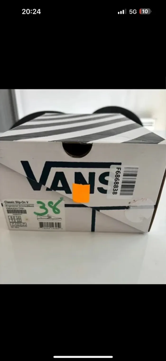 Vans Slip-On Engineered Garments Cheveux de vache dépareillés noir taille 38 - photo numéro 6