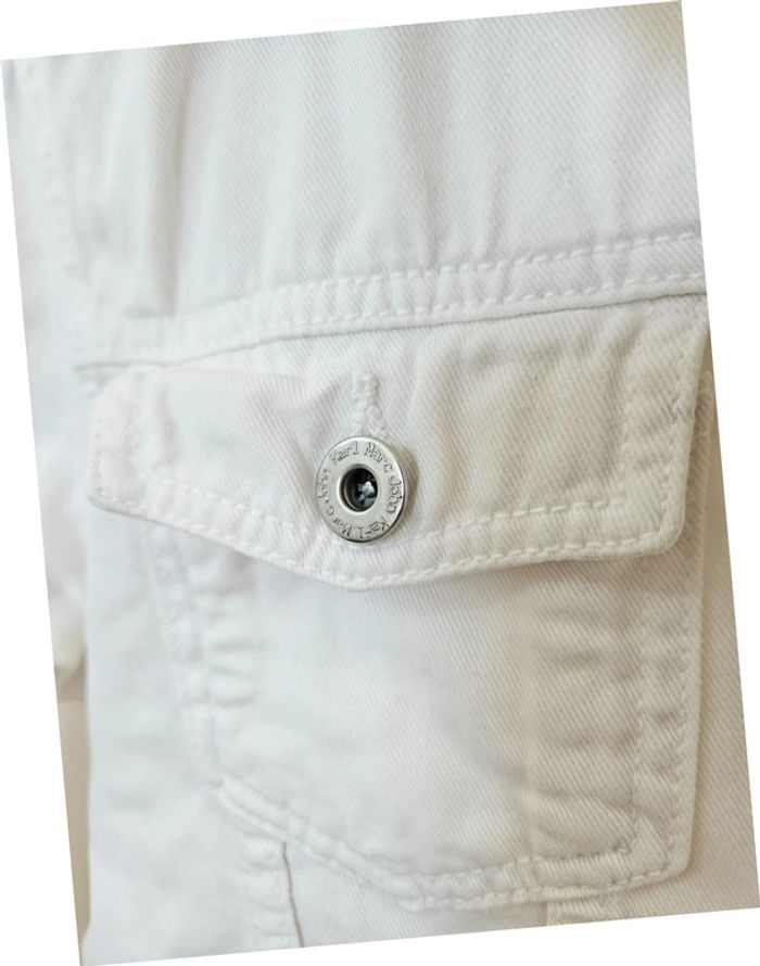 Veste en jean blanche Karl Marc John taille XS - photo numéro 5