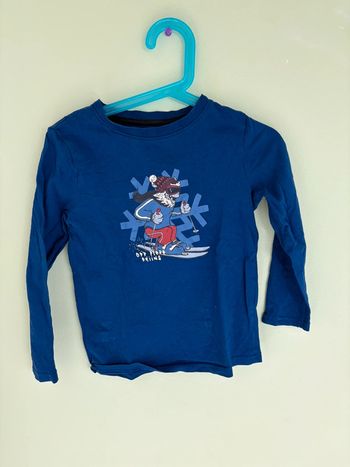 TEE shirt bleu ski