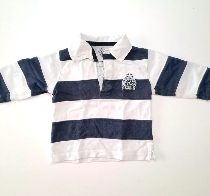 Polo rayé 12 mois
