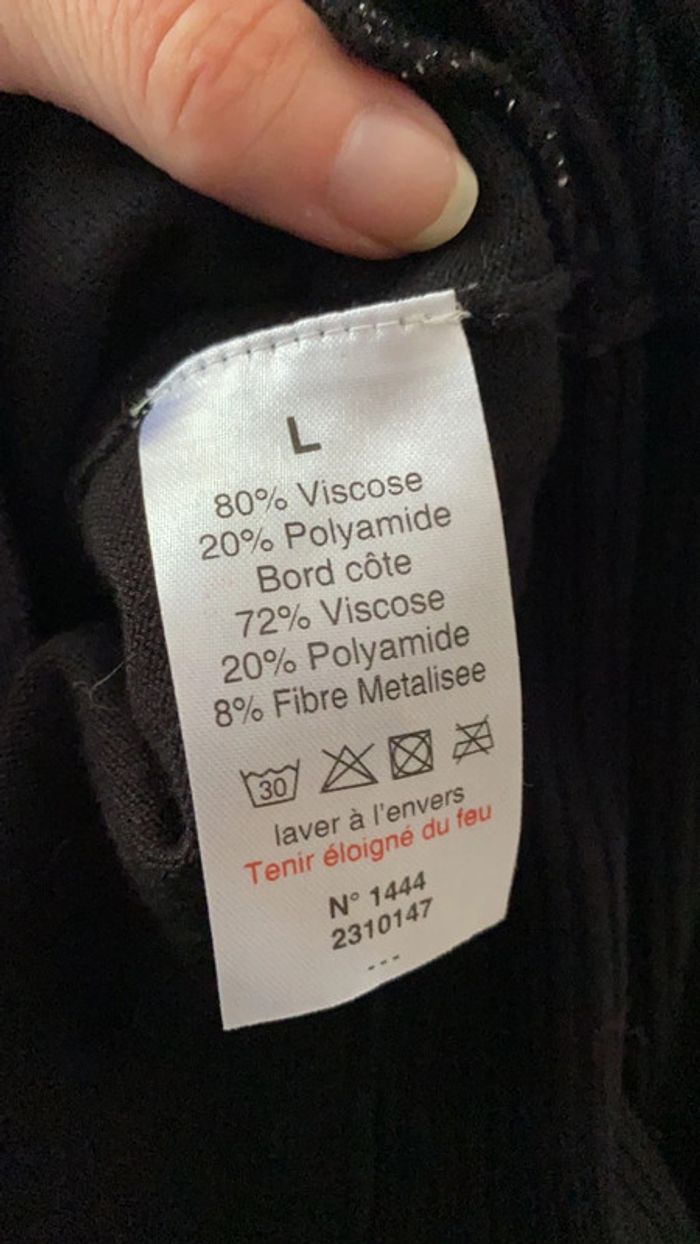 Pull léger noir taille L 40 - photo numéro 5