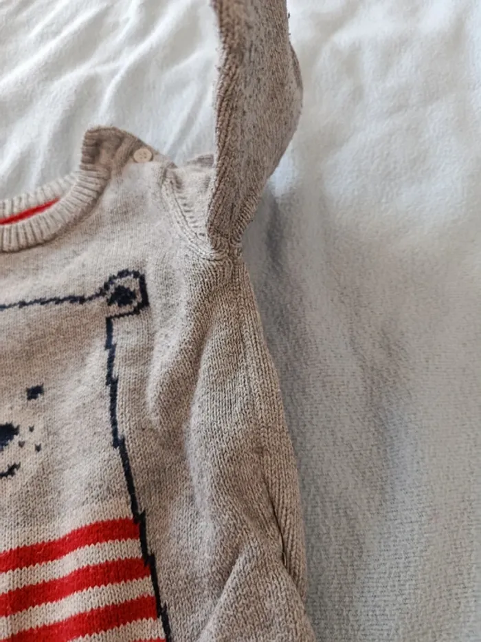 Pulls 12mois Ours mots d'enfants - photo numéro 4