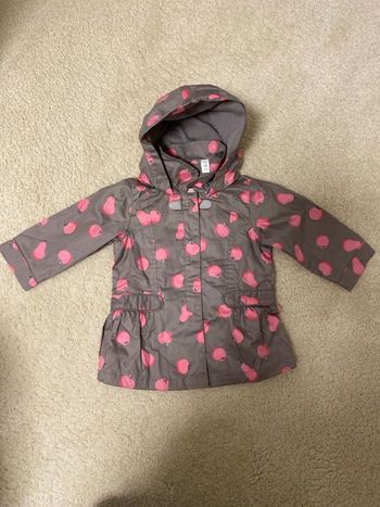 Manteau imperméable fille 12 mois  OKAIDI