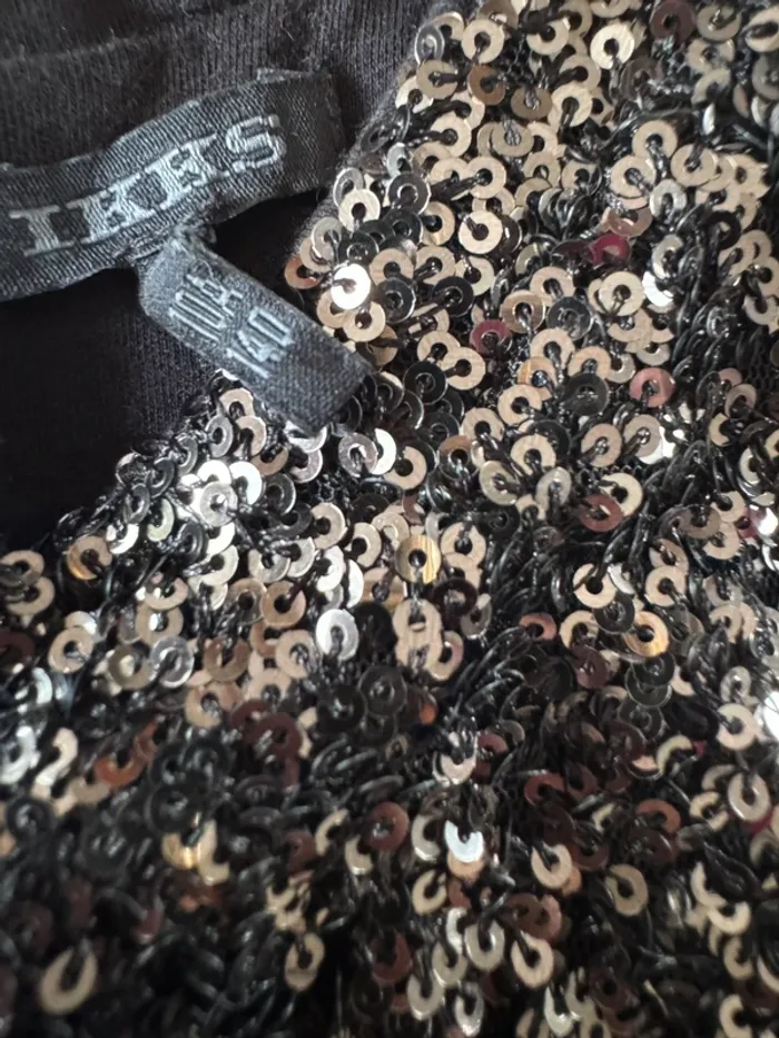 Robe IKKS noire à sequins - 10 ans - photo numéro 3