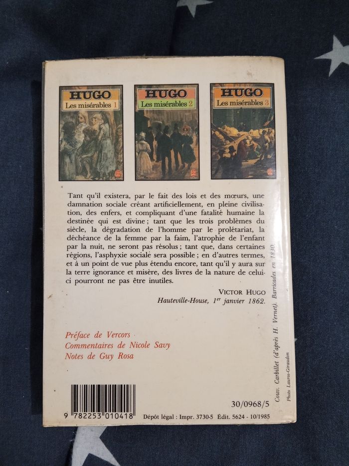 Livre (57) 📚 Hugo _ Les Misérables 3 - photo numéro 2