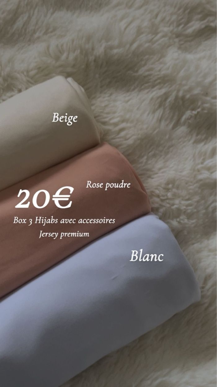 Box 3 Hijabs + accessoires