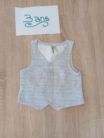 Gilet sans manche garçon  taille 3 ans