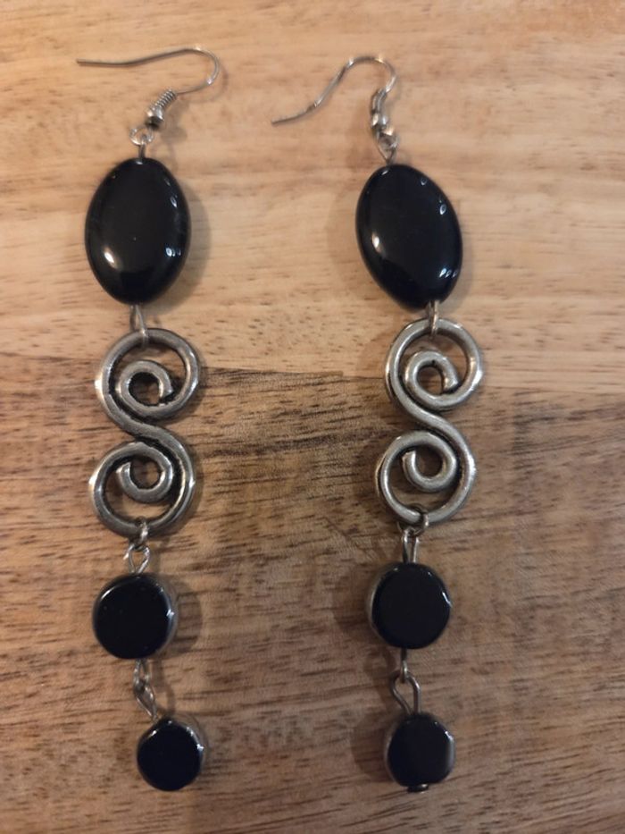 Lot 6 paires boucles d’oreilles fantaisie (argentées + dorées) - photo numéro 6