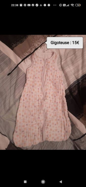 Gigoteuse légère taille 0-6 mois