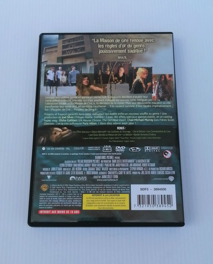 Dvd La maison de cire. - photo numéro 2