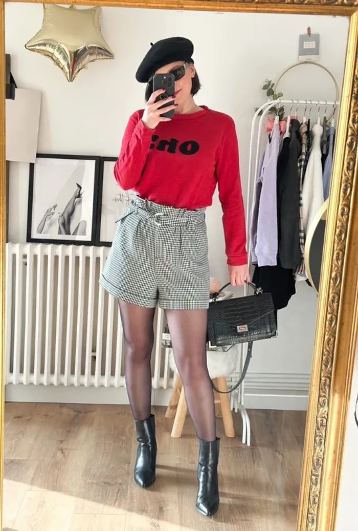 Sweat Claudie Pierlot rouge Oh taille 38 - photo numéro 3