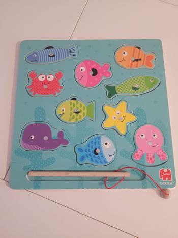 Puzzle magnétique pêche aux poissons