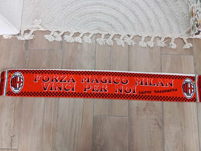 Écharpe satin vintage Milan AC - photo numéro 4