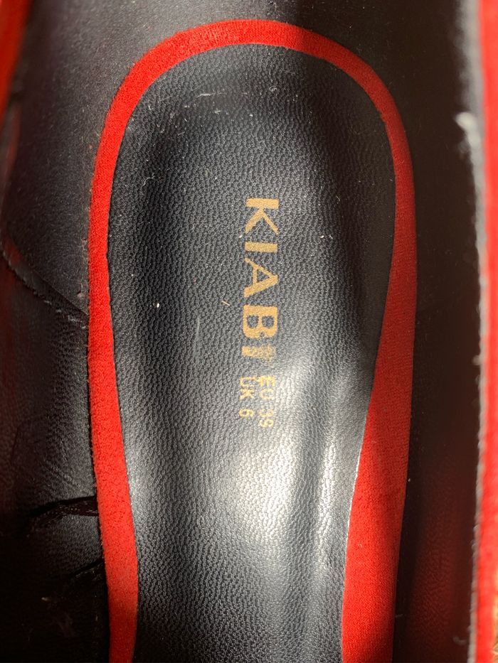 Superbes escarpins rouge Kiabi taille 39 - photo numéro 4
