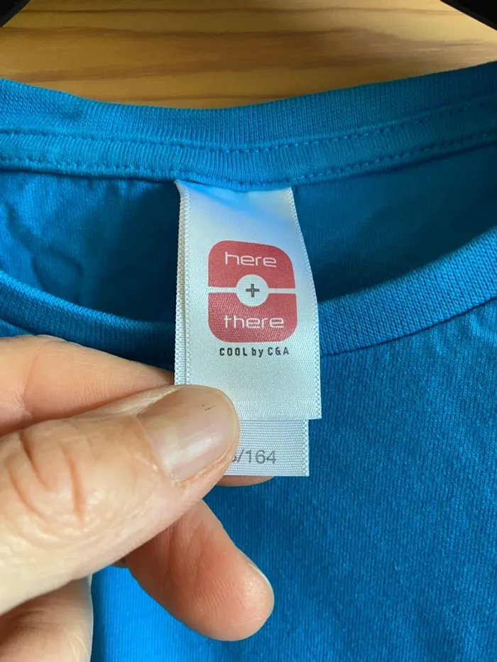 T-shirt manches longues bleu - photo numéro 3